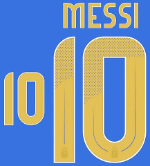 Argentina COPA AMERICA 2024 Away Shirt 2024-25 MESSI 10 Official Player Issue Size Name Number Set