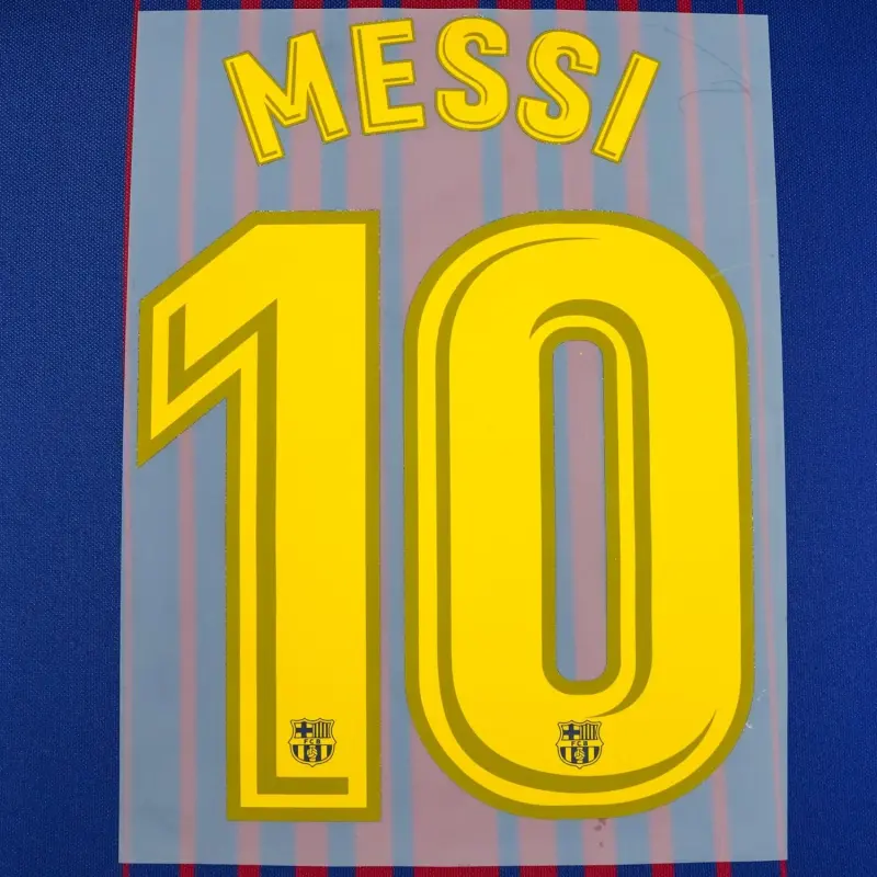 2017/18 FC Barcelona Home Name Set Messi #10