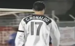 Portugal C. RONALDO #17 Away 2004 Name Print And Number heat transfer