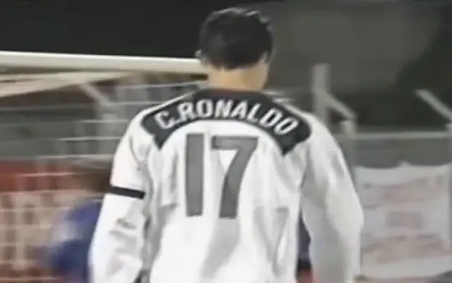 Portugal C. RONALDO #17 Away 2004 Name Print And Number heat transfer