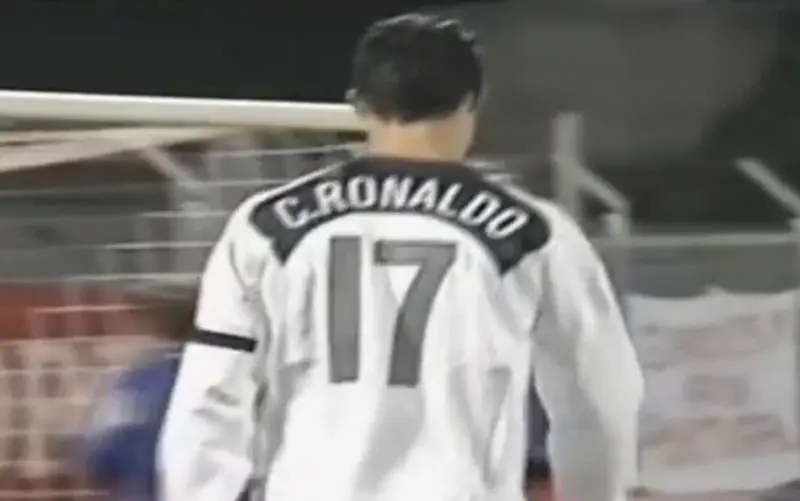 Portugal C. RONALDO #17 Away 2004 Name Print And Number heat transfer