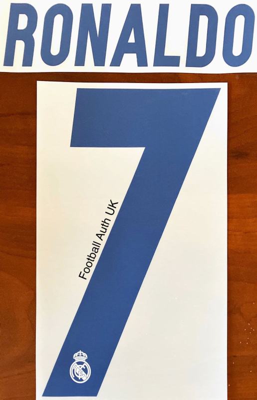 2016-17 Real Madrid LA LIGA &amp; UCL Home Shirt RONALDO#7 Official Player Issue Size Name Number Set