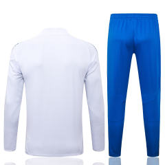 25-26 Real Madrid 1/4 Zipper Sweat Kit(Top+Pants) White