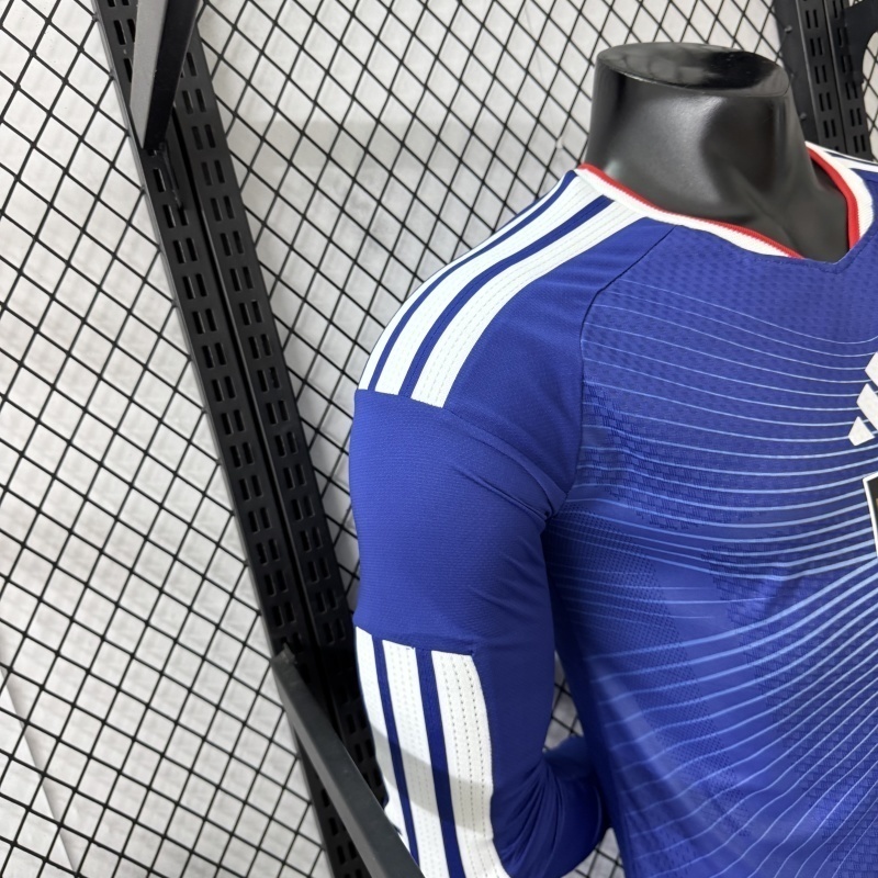 2026 Japan World Cup Home Soccer Jersey Player Edition Long Sleeve