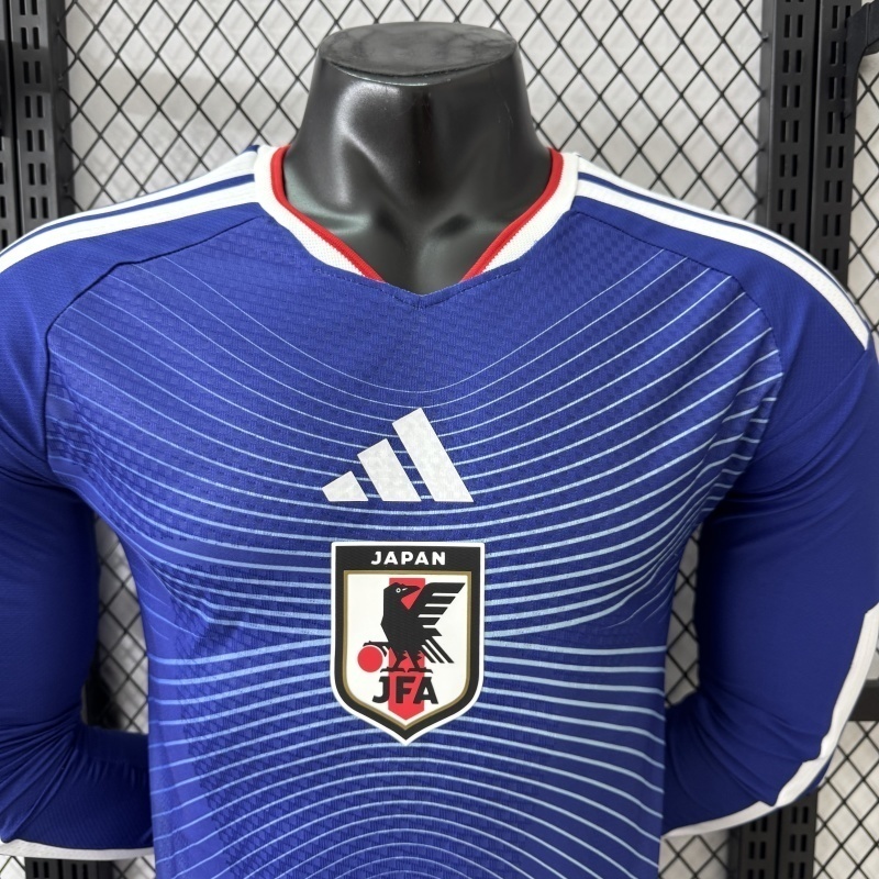 2026 Japan World Cup Home Soccer Jersey Player Edition Long Sleeve