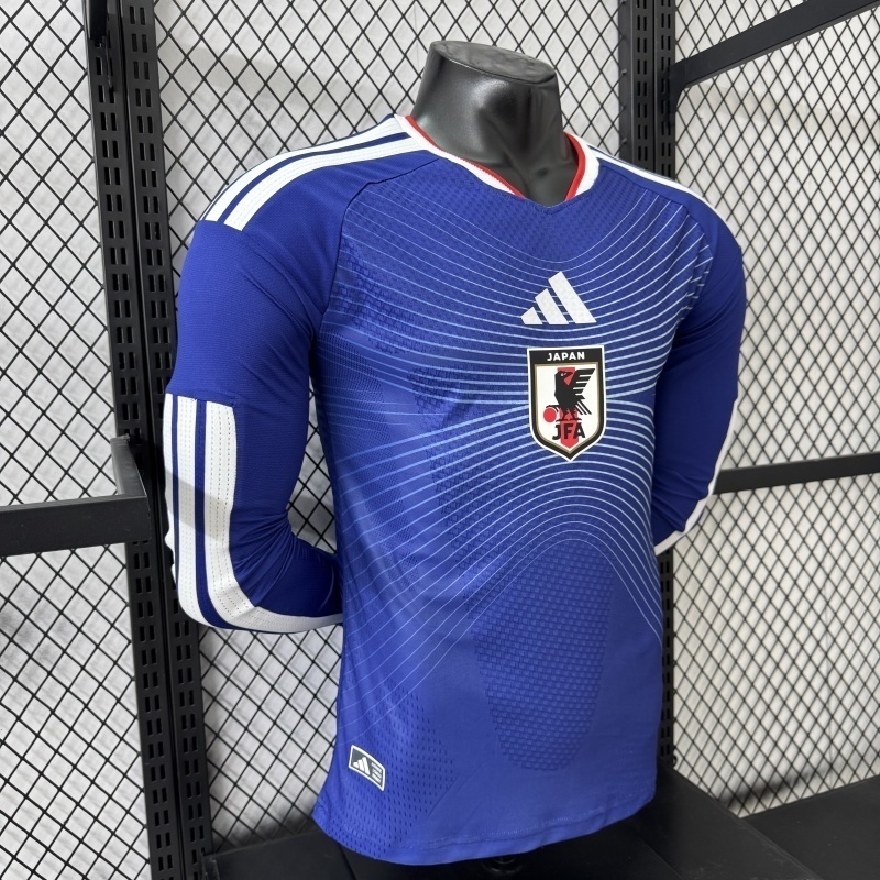 2026 Japan World Cup Home Soccer Jersey Player Edition Long Sleeve