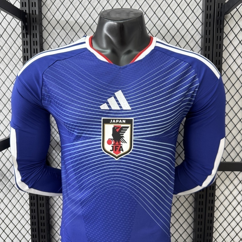 2026 Japan World Cup Home Soccer Jersey Player Edition Long Sleeve