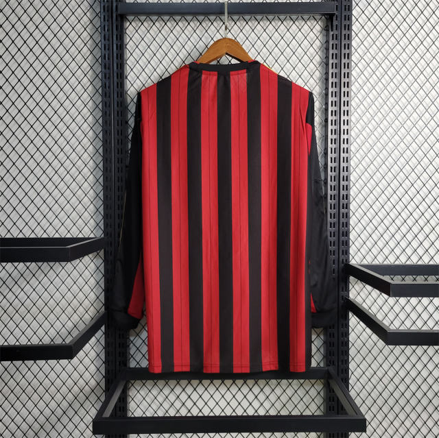 2013-14 AC Milan  Retro Jersey Home Long Sleeve