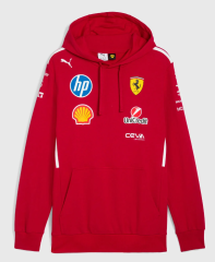 Scuderia Ferrari F1 Racing Team Red Hoodie 2025