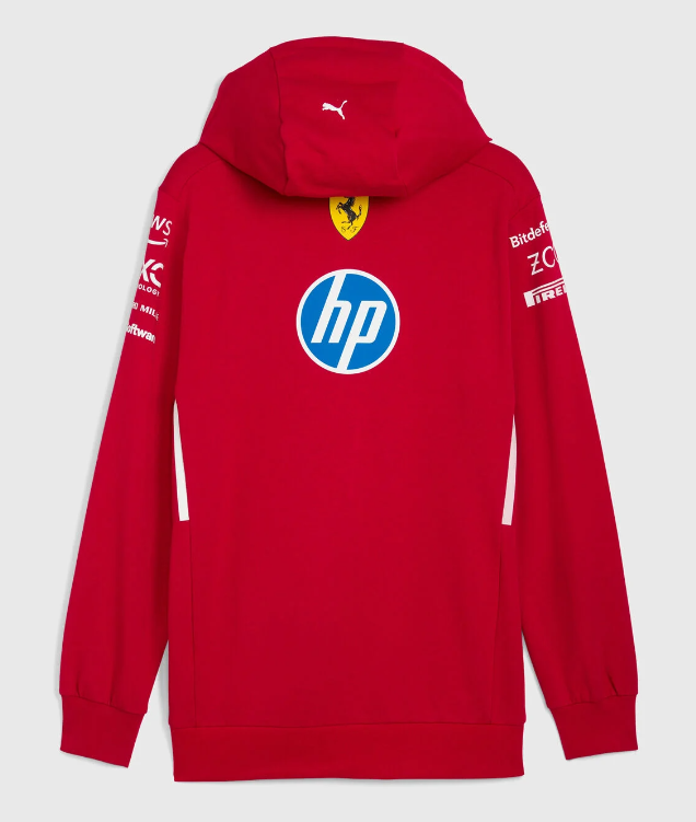 Scuderia Ferrari F1 Racing Team Red Hoodie 2025