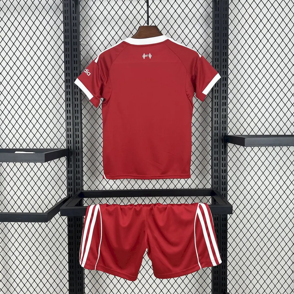 25-26 Liverpool Home Football Kids Kit Jersey+Shorts