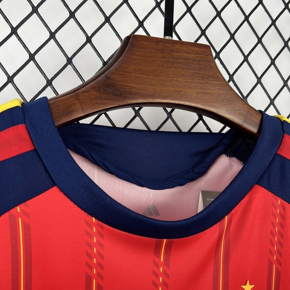 2026 Spain Home World Cup Soccer Kids Kit Jersey+Shorts