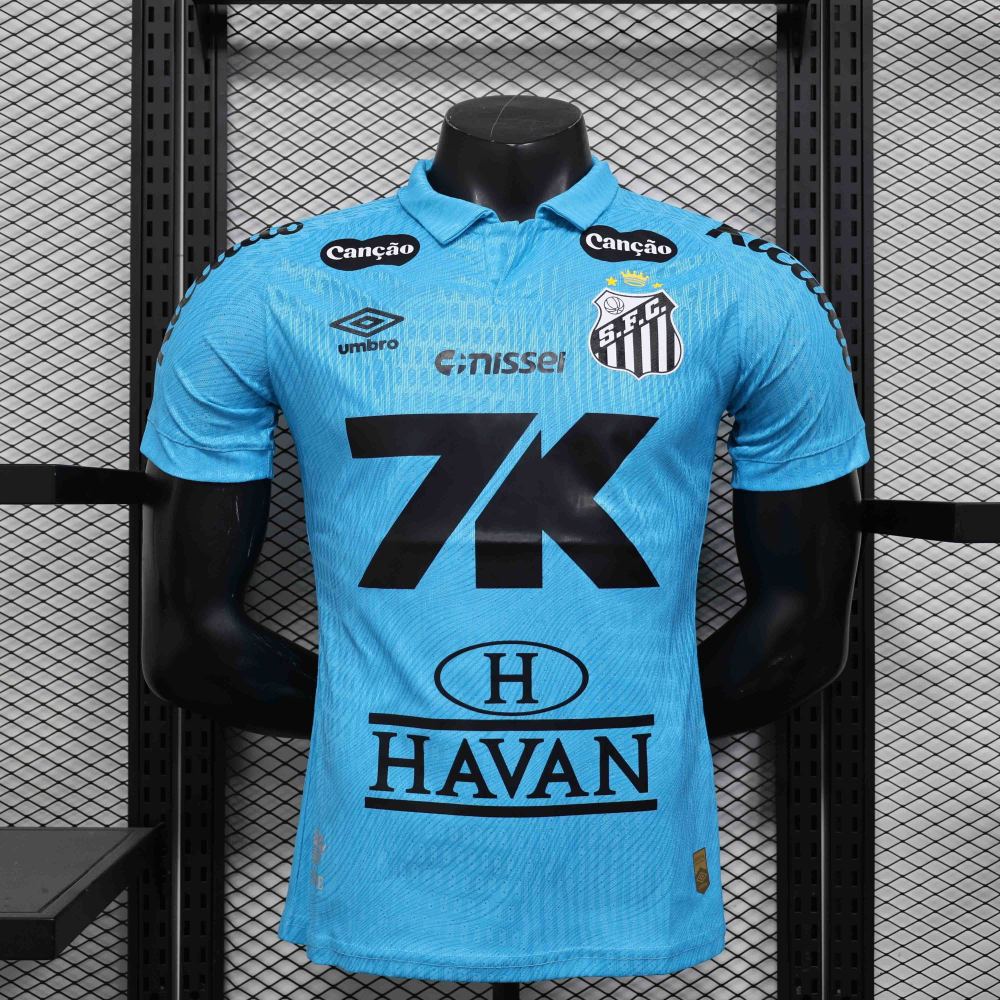 25-26 Santos FC Second Away Soccer Jersey with All Sponsors Player Version