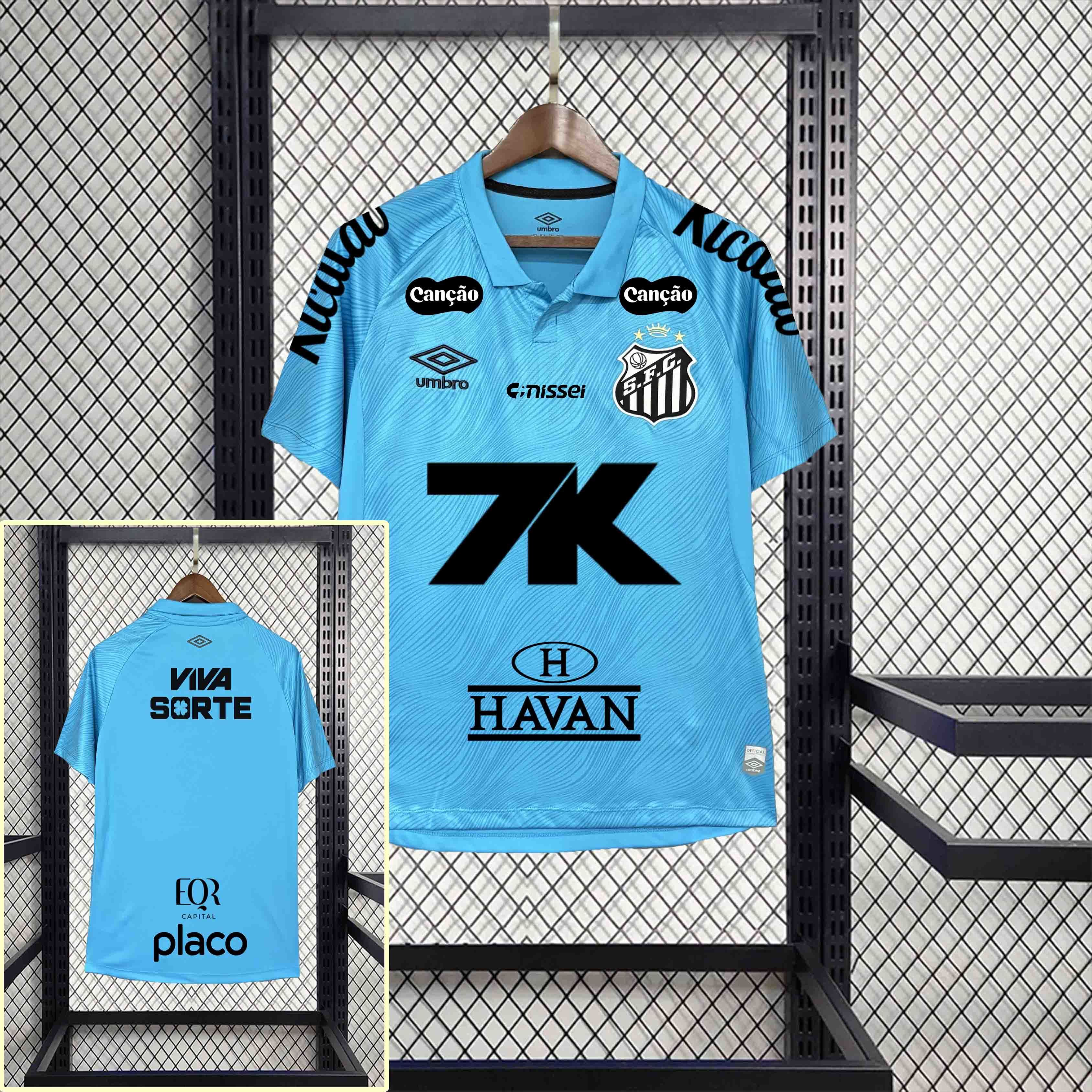 25-26 Santos FC Second Away Soccer Jersey with All Sponsors