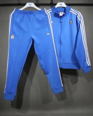 2025-26 Real Madrid Terrace Icons Track Training Jacket Set Blue