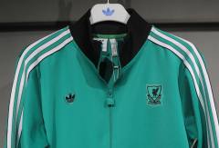 25-26 Liverpool FC Zipper Sweat Terrace Icons Track  Kit(Top+Pants) Green
