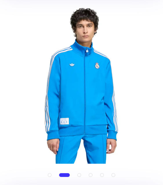 2025-26 Real Madrid Terrace Icons Track Training Jacket Set Blue