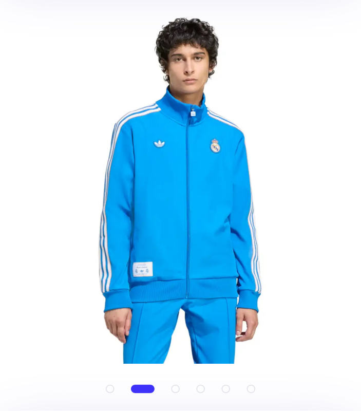 2025-26 Real Madrid Terrace Icons Track Training Jacket Set Blue