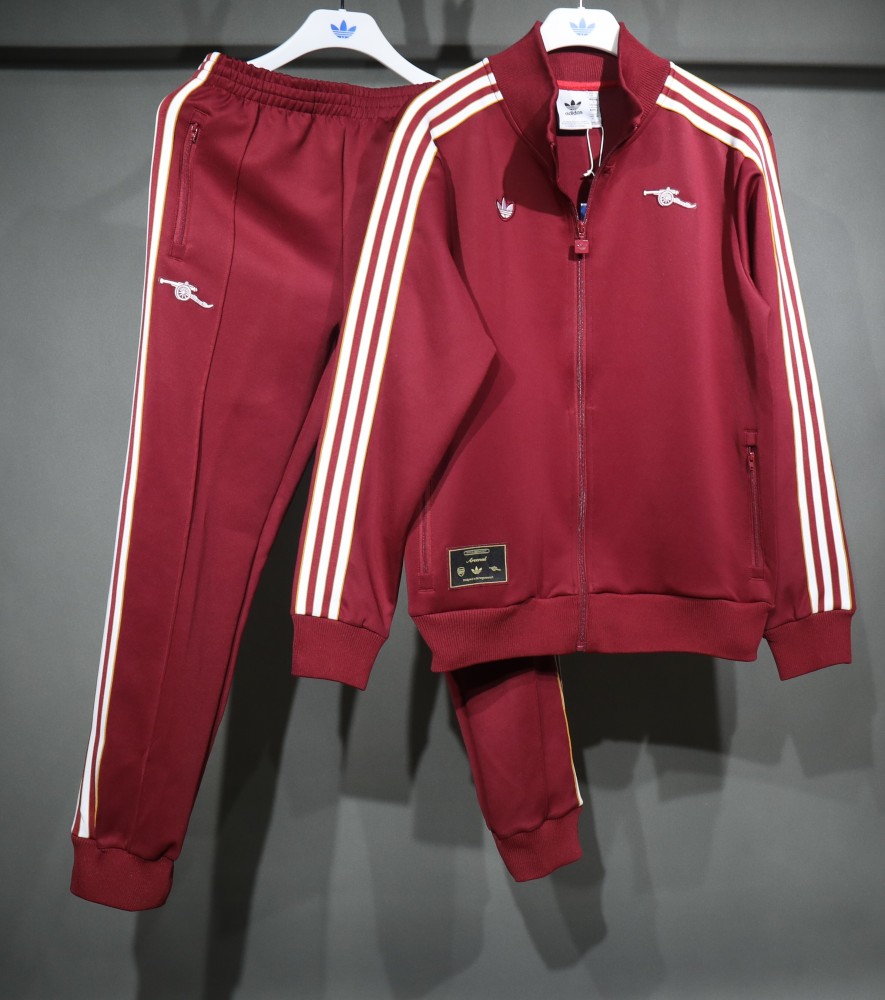 25-26 Arsenal Terrace Icons Track Training Tracksuit Kit(Jacket+Pants) Red