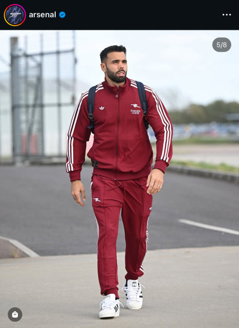 25-26 Arsenal Terrace Icons Track Training Tracksuit Kit(Jacket+Pants) Red