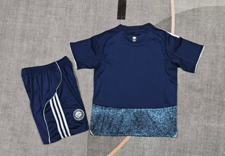 25-26 Al-Nassr Victory Away Soccer Kids Kit Jersey+Shorts
