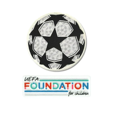 2021-24 Champions League UCL STARBALL &amp; UEFA FOUNDATION Official Player Issue Size Badge Patch Set