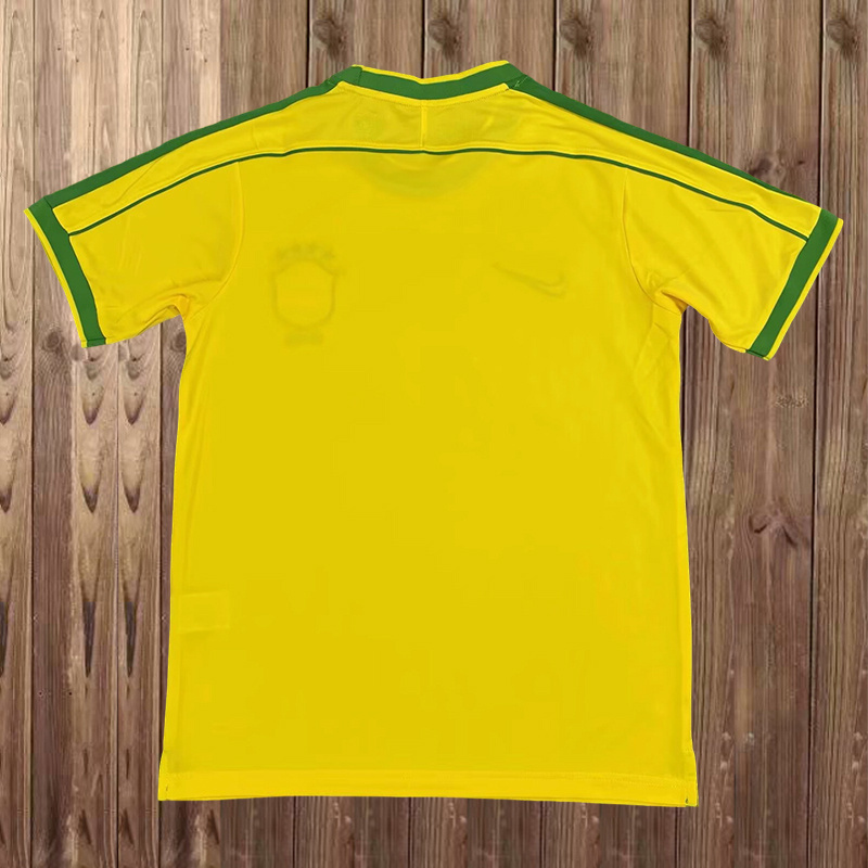 1998 Brazil World Cup Home Signed Edition Retro Jersey