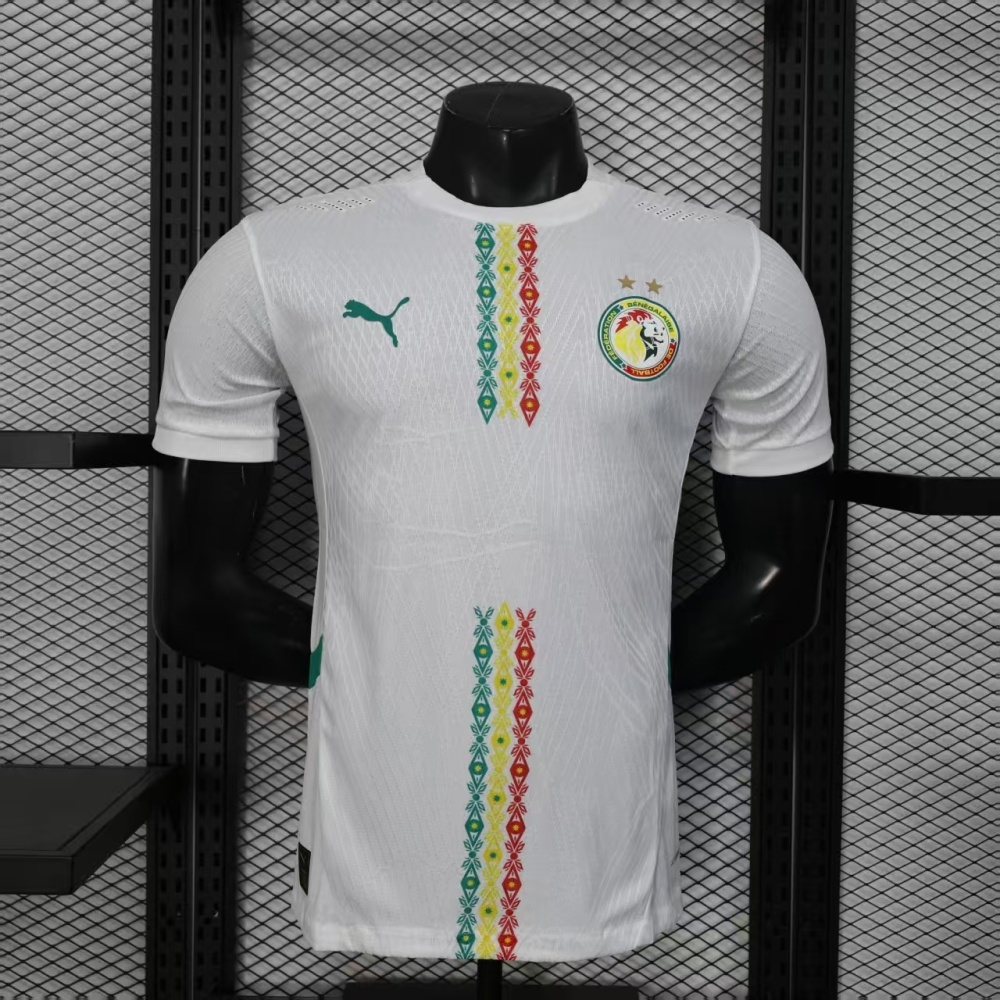 25-26 Senegal Home World Cup Soccer Jersey Player Version with 2 Stars