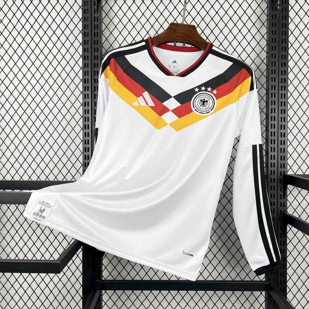 25-26 Germany Home Soccer Jersey Custom Shirt Long Sleeve