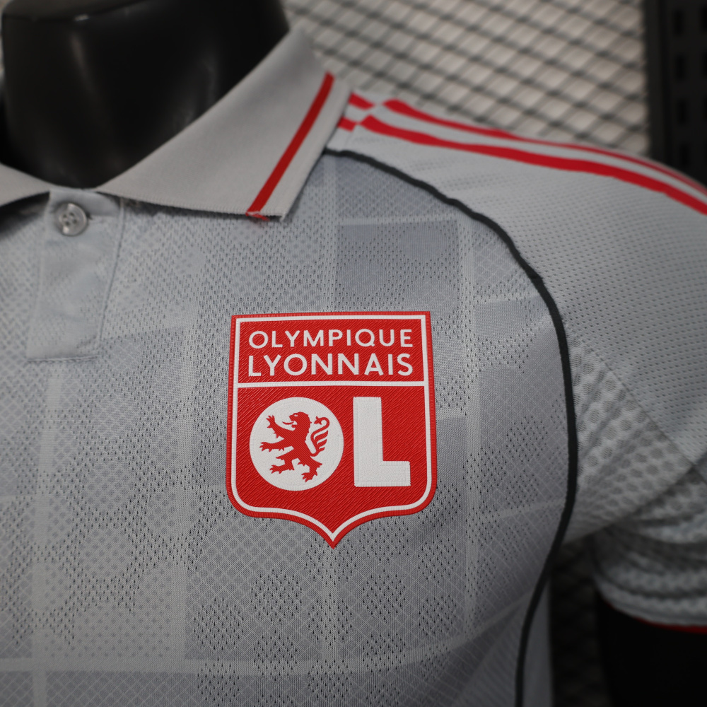 25-26 Olympique Lyonnais Second Away Soccer Jersey Player Version