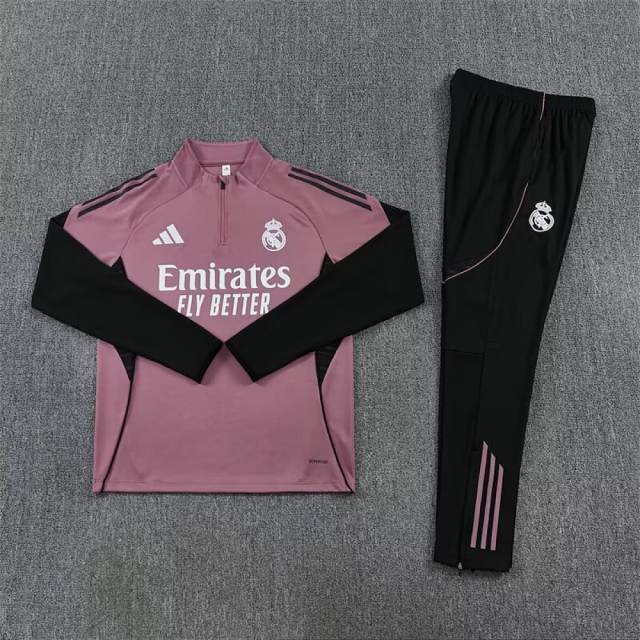 25-26 Real Madrid Training Sweat Kit(Top+Pants) Grey