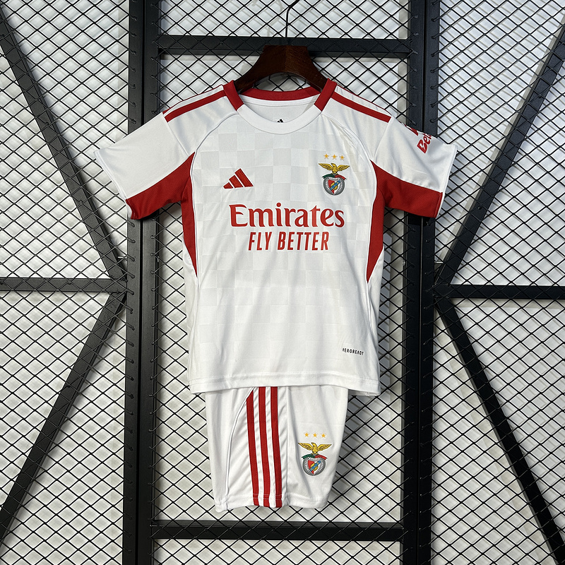 25-26 Benfica Second Away Football Kids Kit Jersey+Shorts
