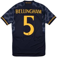 Real Madrid 23/24 #5 BELLINGHAM Away kit Nameset Printing