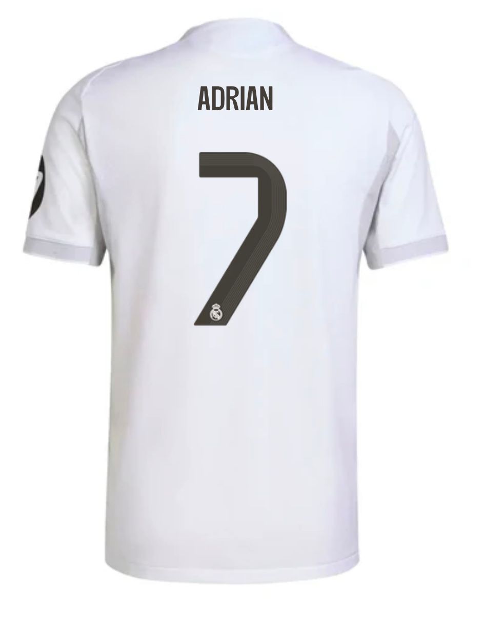 Real Madrid #7 ADRIAN Nameset Printing