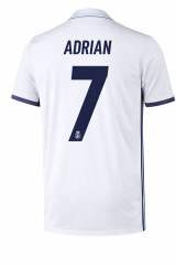 Real Madrid  #7 ADRIAN Nameset Printing