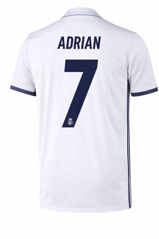 Real Madrid  #7 ADRIAN Nameset Printing