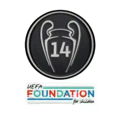 Original Player Issue 2022-23 UEFA Champions League Winner 14 Patch Real Madrid