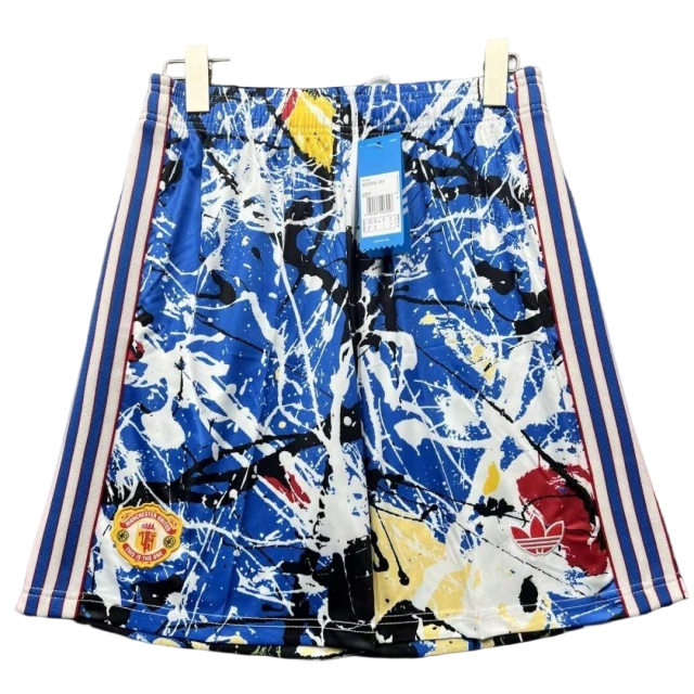 25-26 Manchester United x Stone Roses Shorts Cheap Football Jersey