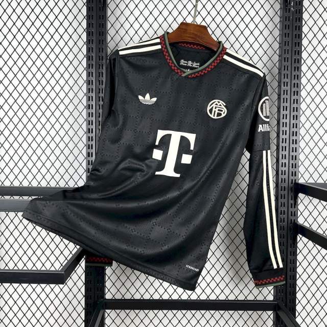 25-26 Bayern Munich Third Away Soccer Jersey Long Sleeve