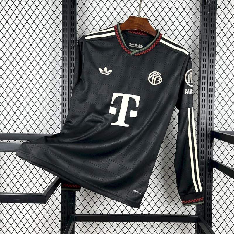 25-26 Bayern Munich Third Away Soccer Jersey Long Sleeve