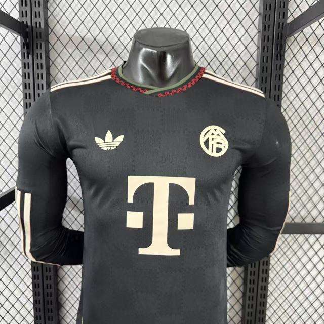 25-26 Bayern Munich Third Away Jersey Player Version Long Sleeve