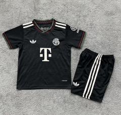25-26 Bayern Munich Third Away Soccer Kids Kit Jersey+Shorts