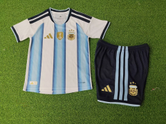 2026 Argentina Home World Cup Soccer Kdsi Kit Jersey+Shorts