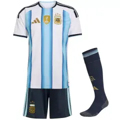 2026 Argentina Home World Cup Soccer Kdsi Kit Jersey+Shorts