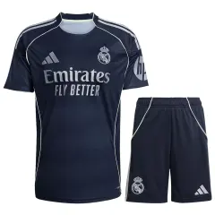 25-26 Real Madrid Away Soccer Kit Jersey+Shorts