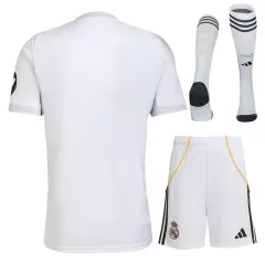 25-26 Real Madrid Home Soccer Full Kit Jersey+Shorts+Socks