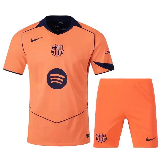 25-26 Barcelona Third Away Soccer Kit Jersey+Shorts