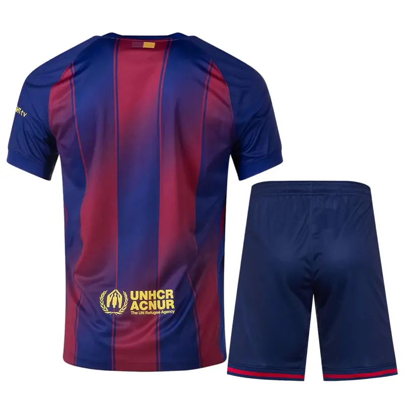 25-26 Barcelona Home Soccer Kit Jersey+Shorts