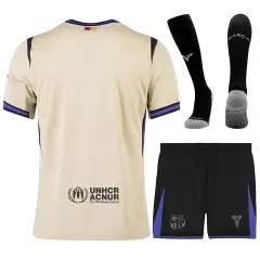 25-26 Barcelona Away Soccer Full Kit Jersey+Shorts