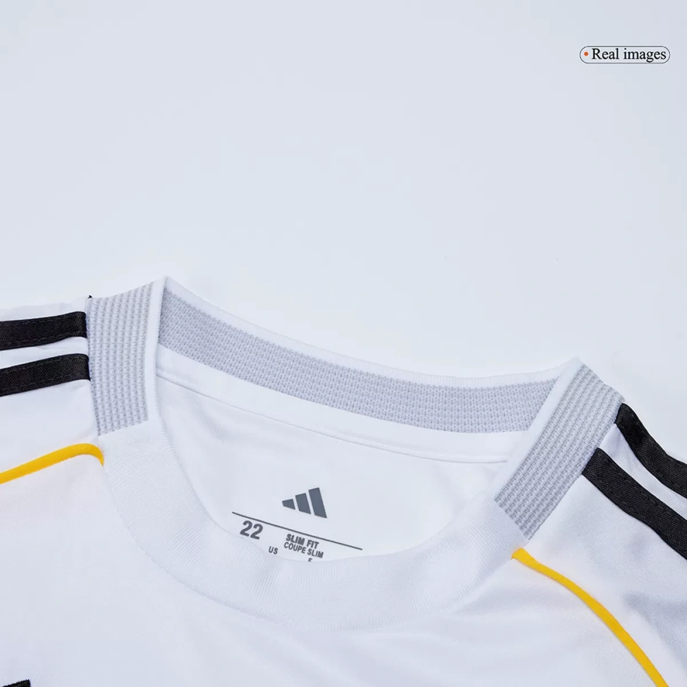 25-26 Real Madrid Home Soccer Kids Full Kit Jersey+Shorts+Socks